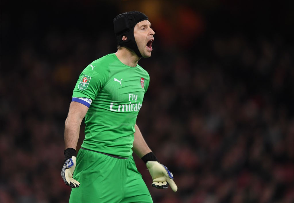 13 players named to leave Arsenal, how many did? 3 LONDON, ENGLAND - DECEMBER 19: Petr Cech of Arsenal during the Carabao Cup Quarter Final match between Arsenal and Tottenham Hotspurat Emirates Stadium on December 19, 2018 in London, United Kingdom. (Photo by Shaun Botterill/Getty Images)