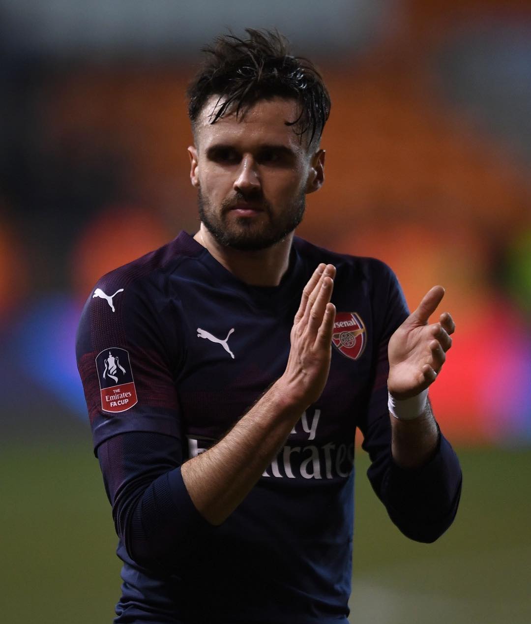Carl Jenkinson vs Blackpool via Instagram