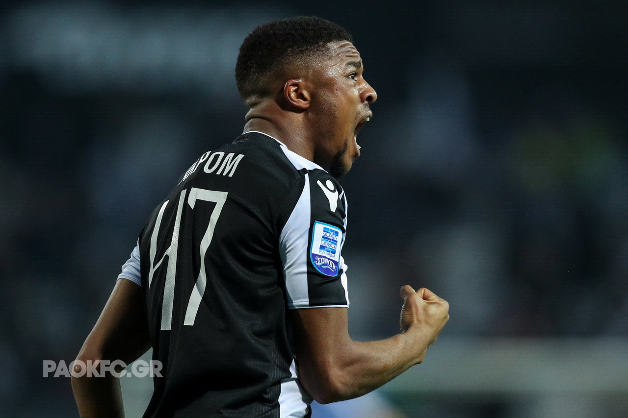 Chuba Akpom during PAOK's 4-0 win over OFI Crete on Sunday 27th January 2019, via PAOKFC.gr