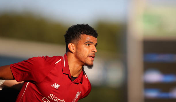 How does Liverpool's new Nike deal compare to Arsenal's Adidas one? 2 BLACKBURN, ENGLAND - JULY 19: Dominic Solanke of Liverpool during the Pre-Season Friendly between Blackburn Rovers and Liverpool at Ewood Park on July 19, 2018 in Blackburn, England. (Photo by Lynne Cameron/Getty Images)