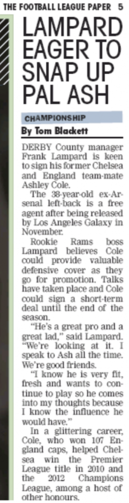 The Football League Paper, 21/01/2019