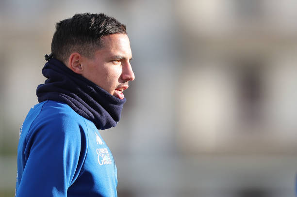 EMPOLI, ITALY - JANUARY 16: Ismael Bennacer of Empoli FC looks on during training session on January 16, 2019 in Empoli, Italy. (Photo by Gabriele ...