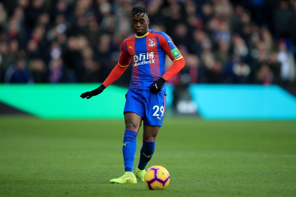 LONDON, ENGLAND - FEBRUARY 02: Aaron Wan-Bissaka of Crystal Palace during the Premier League match between Crystal Palace and Fulham FC at Selhurst Park on February 02, 2019 in London, United Kingdom. (Photo by Marc Atkins/Getty images)