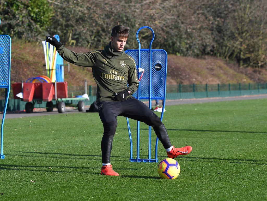 Denis Suarez in training via Twitter / Arsenal