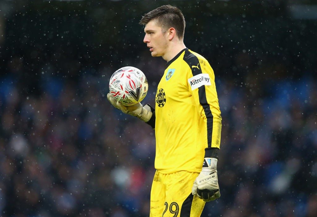 MANCHESTER, ENGLAND - JANUARY 26: Nick Pope of Burnley looks on during the FA Cup Fourth Round match between Manchester City and Burnley at Etihad Stadium on January 26, 2019 in Manchester, United Kingdom. (Photo by Alex Livesey/Getty Images)