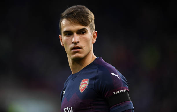 13 players named to leave Arsenal, how many did? 8 LONDON, ENGLAND - JANUARY 29: Carl Jenkinson of Arsenal warms up during the Premier League match between Arsenal and Cardiff City at Emirates Stadium on January 29, 2019 in London, United Kingdom. (Photo by Catherine Ivill/Getty Images)