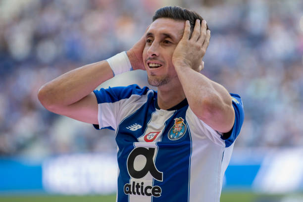 PORTO, PORTUGAL - JULY 28: Hector Herrera of FC Porto during the team presentation prior to the pre-season friendly match between FC Porto and Newc...