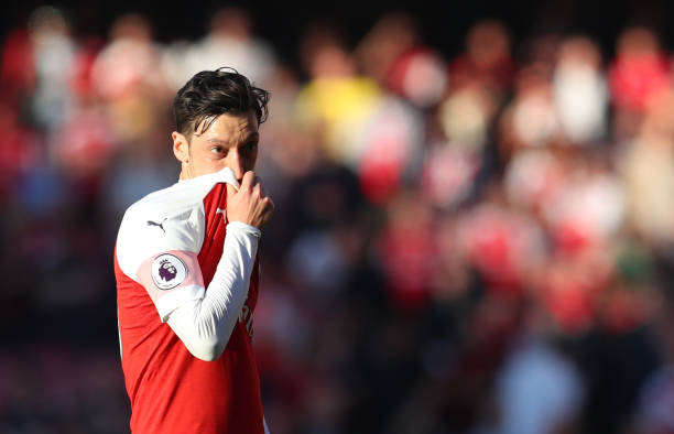 LONDON, ENGLAND - FEBRUARY 24: Mesut Ozil of Arsenal during the Premier League match between Arsenal FC and Southampton FC at Emirates Stadium on February 24, 2019 in London, United Kingdom. (Photo by Catherine Ivill/Getty Images)