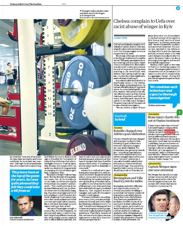 David Ospina treatment criticised 5 190319 guardian ospina