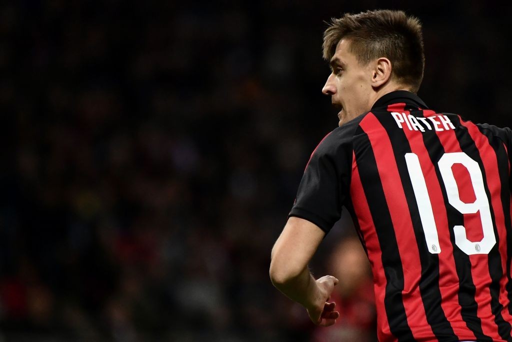 Italian Serie A football match between AC Milan and Sassuolo on March 2, 2019 at the San Siro stadium in Milan. (Photo by MARCO BERTORELLO / AFP / ...