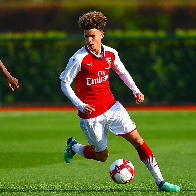 Josh Martin during his Arsenal days (Photo via Instagram / JoshMartin.14)