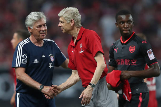 Arsene Wenger talks Unai Emery, lions, squirrels, Invincibles, joining PSG & more 13 PARMA, ITALY - FEBRUARY 24: Carlo Ancelotti head coach of SSC Napoli looks on during the Serie A match between Parma Calcio and SSC Napoli at Stadio Ennio Tardini on February 24, 2019 in Parma, Italy. (Photo by Alessandro Sabattini/Getty Images)