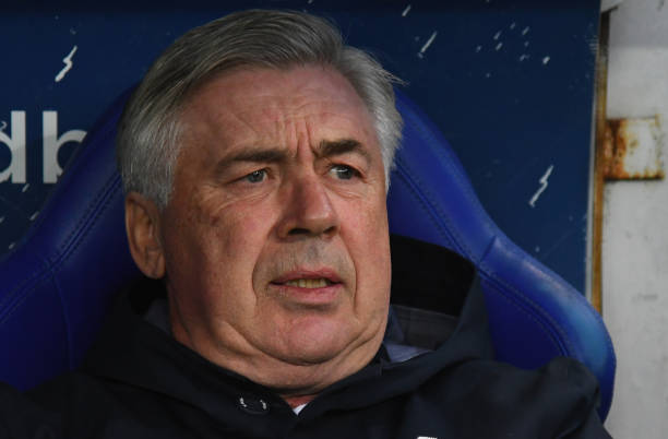 PARMA, ITALY - FEBRUARY 24: Carlo Ancelotti head coach of SSC Napoli looks on during the Serie A match between Parma Calcio and SSC Napoli at Stadi...