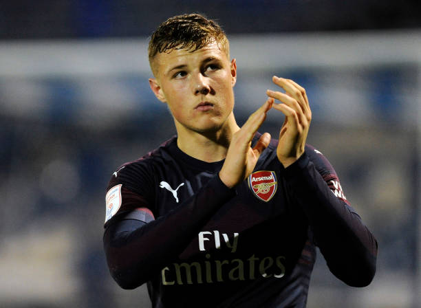 Daniel Ballard named in senior Northern Ireland squad for second consecutive time 2 PORTSMOUTH, ENGLAND - DECEMBER 04: Daniel Ballard of Arsenal applauds fans after the Checkatrade Trophy match between Portsmouth and Arsenal U21 at Fratton Park on December 04, 2018 in Portsmouth, England. (Photo by Alex Burstow/Getty Images)