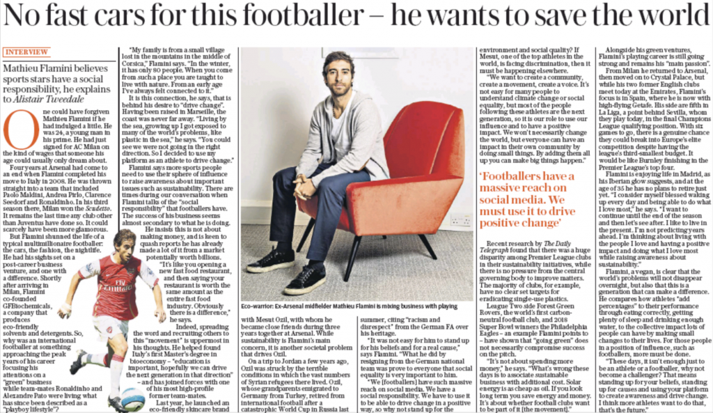 Mathieu Flamini: It wasn't easy for Mesut Özil to stand up to the German FA 3 The Sunday Telegraph / 22nd April 2019