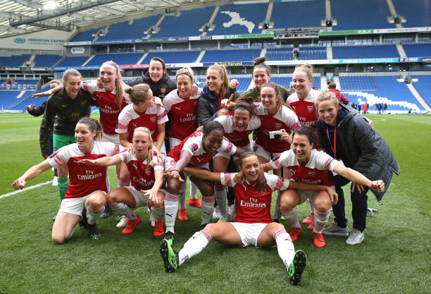arsenal women win league at brighton 2