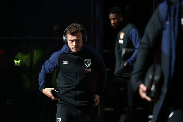 HUDDERSFIELD, ENGLAND - MARCH 09: Ryan Fraser of AFC Bournemouth arrives at the stadium prior to the Premier League match between Huddersfield Town...