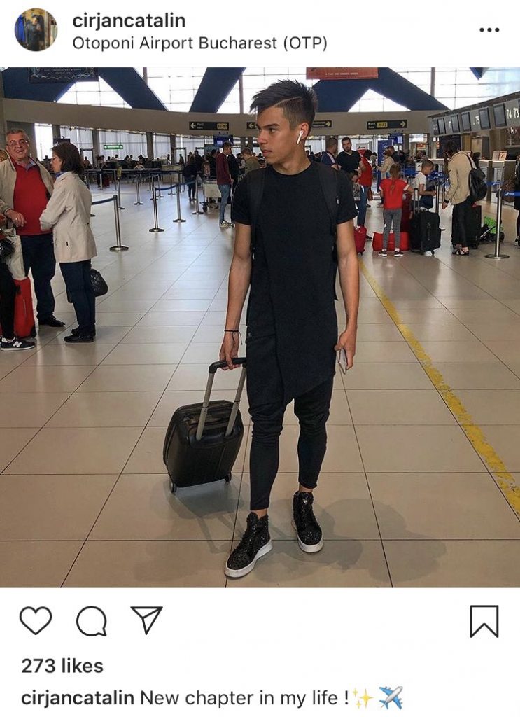 Catalin Cirjan travelling to England (Photo via Instagram / Catalin Cirjan)