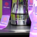BOREHAMWOOD, ENGLAND - MAY 11: The FA WSL Trophy is seen ahead of the WSL match between Arsenal Women and Manchester City Women at Meadow Park on May 11, 2019 in Borehamwood, England. (Photo by Catherine Ivill/Getty Images)