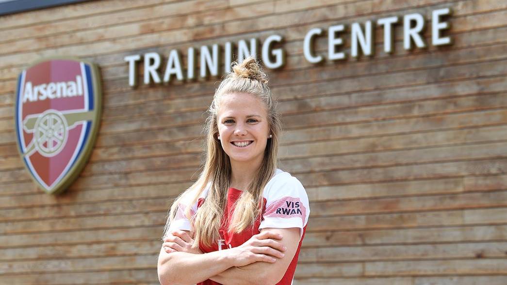 Arsenal Women international call-ups 9 Leonie Maier, Arsenal Women latest signing. Arsenal Training Ground. London Colney, Herts, 22/5/19. Credit : Arsenal Football Club / David Price.