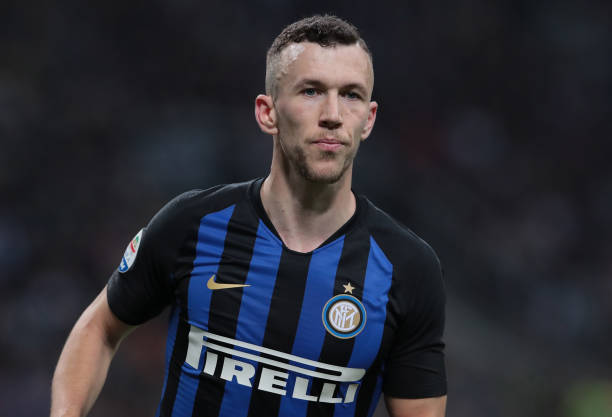 MILAN, ITALY - APRIL 27: Ivan Perisic of FC Internazionale looks on during the Serie A match between FC Internazionale and Juventus at Stadio Giuse...
