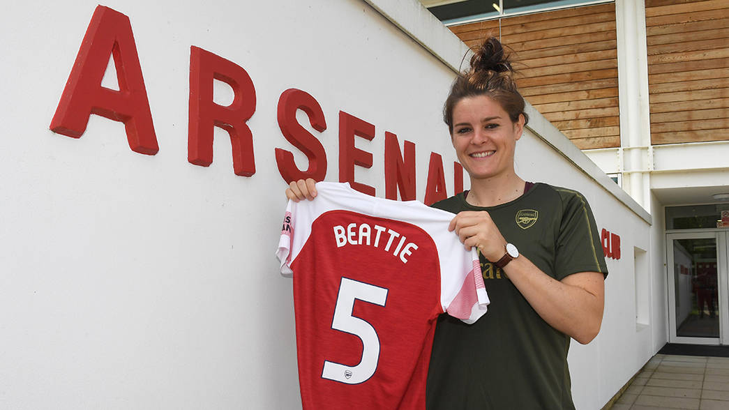 Jennifer Beattie, Arsenal Women's latest signing. Arsenal Training Ground. London Colney, Herts, 23/5/19. Credit : Arsenal Football Club / David Pr...