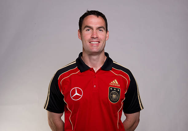 FRANKFURT AM MAIN, GERMANY - JUNE 03: Shad Forsythe poses during the official team photocall of the German FIFA 2010 World Cup squad on June 3, 201...