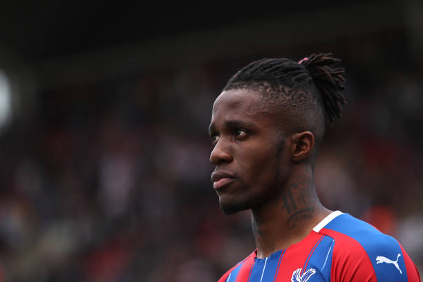 LONDON, ENGLAND - MAY 12: Wilfried Zaha of Crystal Palace during the Premier League match between Crystal Palace and AFC Bournemouth at Selhurst Park on May 12, 2019 in London, United Kingdom. (Photo by Christopher Lee/Getty Images)
