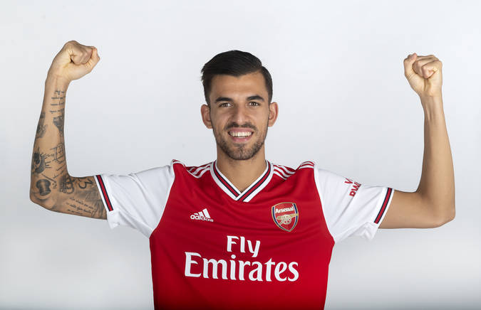 Dani Ceballos after signing for Arsenal on a season-long loan deal from Real Madrid (Photo via Arsenal.com)