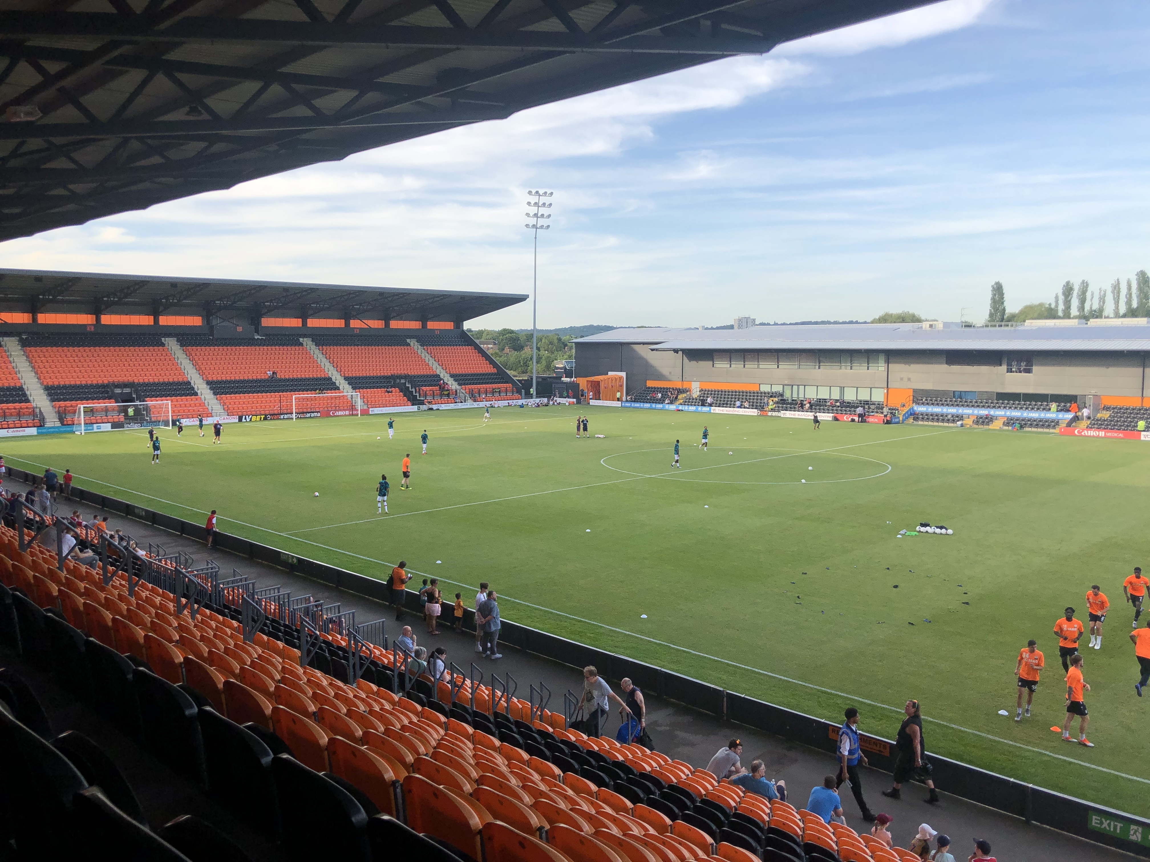 Arsenal u23s preparing to take on Barnet at The Hive