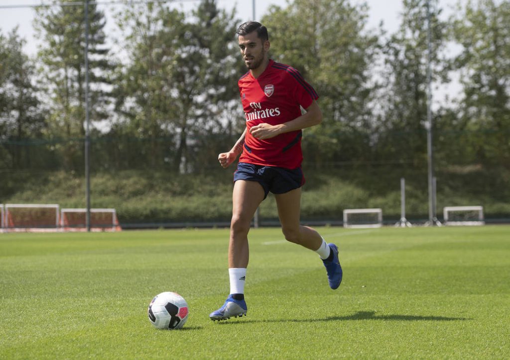 Dani Ceballos in training with Arsenal (Photo via Arsenal.com)