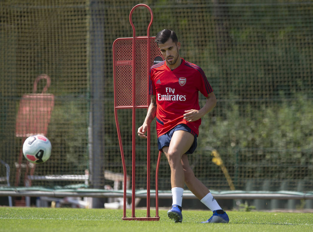 Dani Ceballos in training with Arsenal (Photo via Arsenal.com)