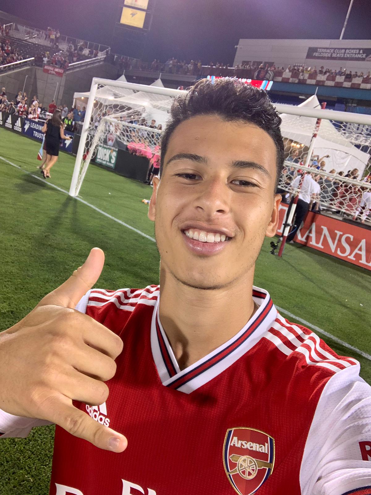Gabriel Martinelli (Photo via Twitter / Arsenal)