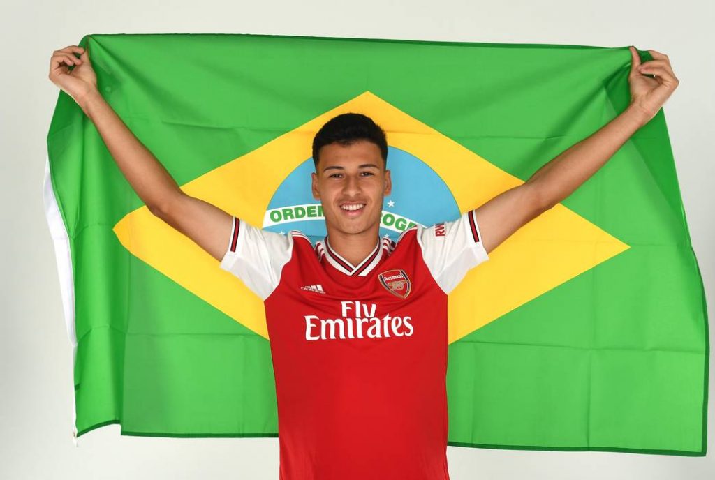 "Bulking up": Arsenal fans like new picture of Martinelli 2 Gabriel Martinelli, Arsenal's latest signing. Arsenal Training Ground. London Colney, Herts, 26/6/19. Credit : Arsenal Football Club / David Price.
