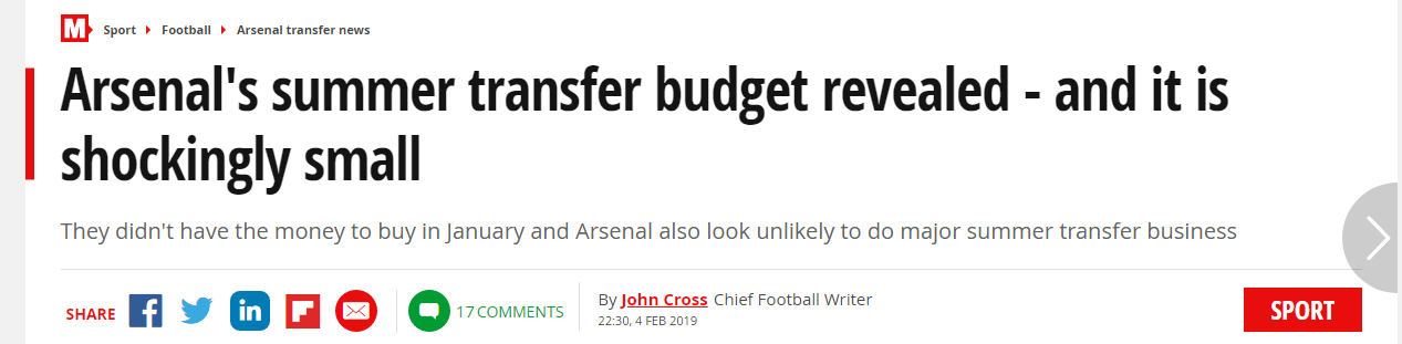 john cross daily mirror 40m budget