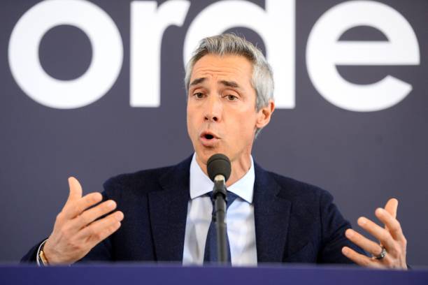 Portuguese Paulo Sousa, Bordeaux's new head coach, gives a press conference on March 11, 2019 at the Girondins de Bordeaux training center in Le Ha...