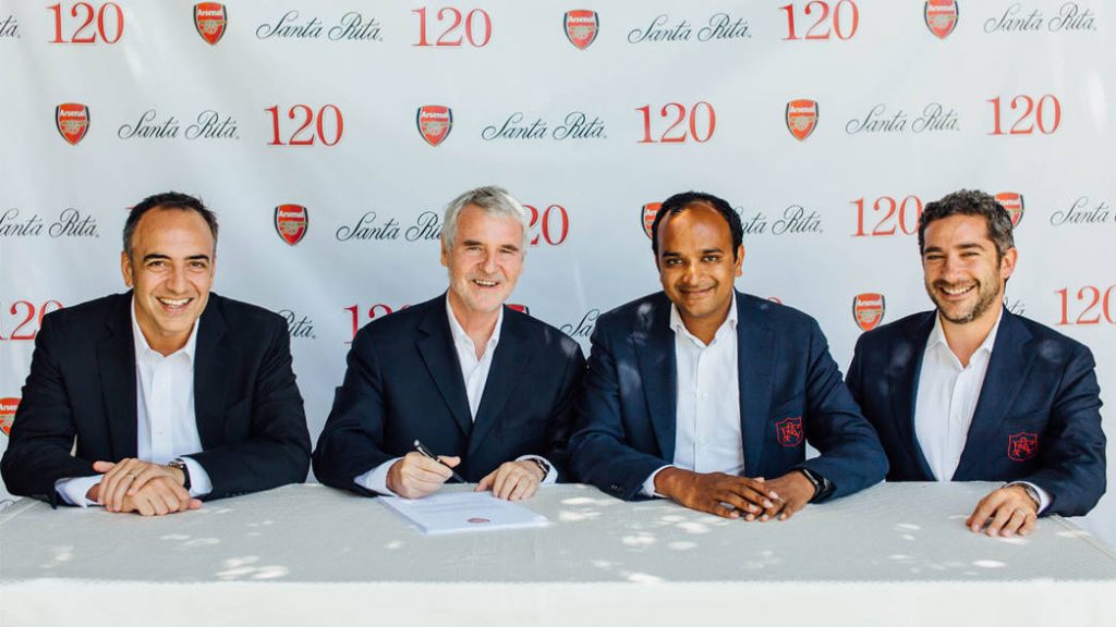 Arsenal agree three-year commercial partnership extension 2 Santa Rita and Arsenal agreeing an extension on their commercial partnership (Photo via Arsenal.com)