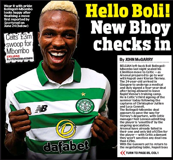 scottish daily mail boli
