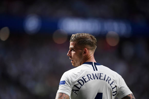 MADRID, SPAIN - JUNE 01: Toby Alderweireld of Tottenham Hotspur looks on during the UEFA Champions League Final between Tottenham Hotspur and Liver...