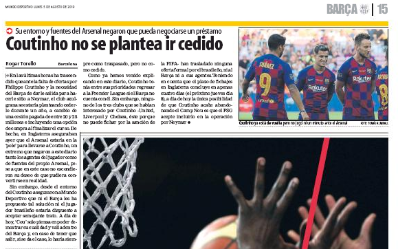 190815 mundo deportivo coutinho