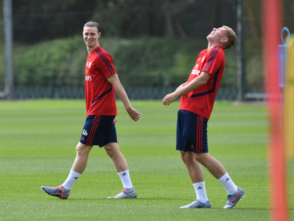 Doncaster fansite give their thoughts on Arsenal loanee Ben Sheaf so far 2 Ben Sheaf with Arsenal (Photo via Twitter / Stuart_PhotoAFC)