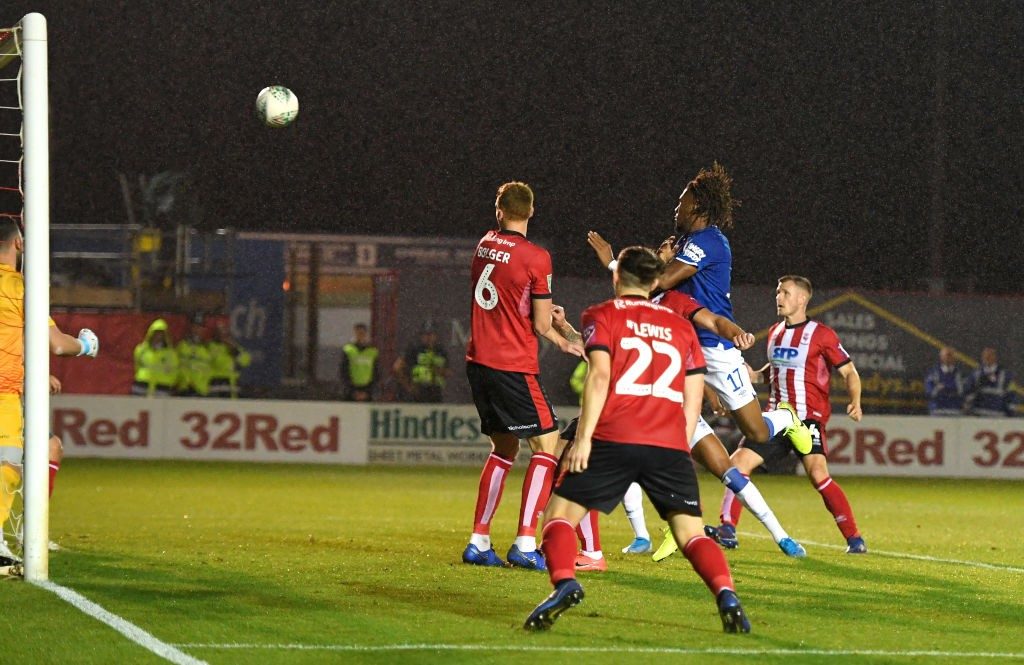 Alex Iwobi scored his first goal for Everton and you should be happy about it 2 LINCOLN, ENGLAND - AUGUST 28: Alex Iwobi of Everton scores his team's third goal during the Carabao Cup Second Round match between Lincoln City and Everton at Sincil Bank Stadium on August 28, 2019, in Lincoln, England. (Photo by Ross Kinnaird/Getty Images)