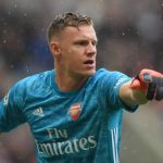 NEWCASTLE UPON TYNE, ENGLAND - AUGUST 11: Arsenal goalkeeper Bernd Leno reacts during the Premier League match between Newcastle United and Arsenal FC at St. James Park on August 11, 2019 in Newcastle upon Tyne, United Kingdom. (Photo by Stu Forster/Getty Images)