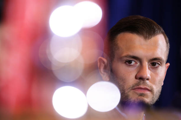 SHANGHAI, CHINA - JULY 19: Player of West Ham United Jack Wilshere looks during pre-match press conference of Premier League Asia Trophy on July 19...