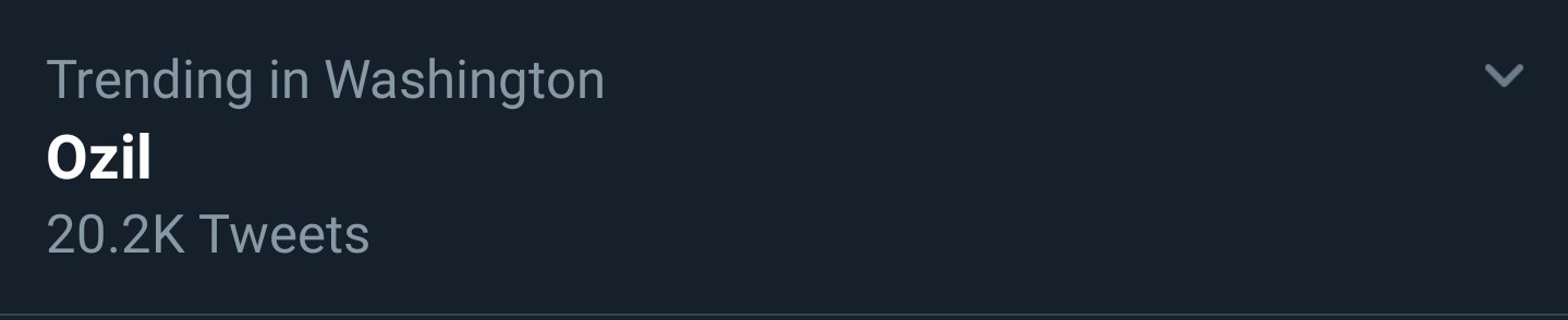 mesut ozil trending washington