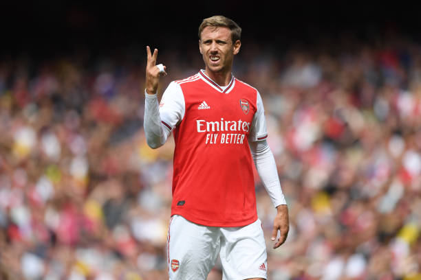 What Jose Mourinho really said about Kieran Tierney amid claims he had a dig 3 LONDON, ENGLAND - JULY 28: Nacho Monreal of Arsenal in action during the Emirates Cup match between Arsenal and Olympique Lyonnais at the Emirates Stadium on July 28, 2019 in London, England. (Photo by Michael Regan/Getty Images)