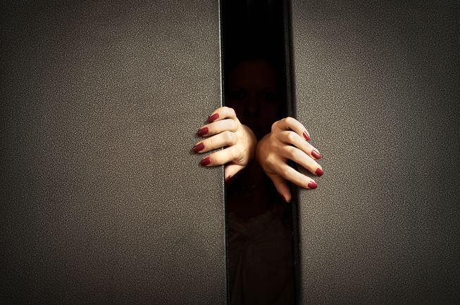 stuck in a lift