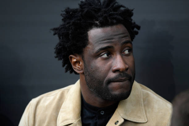 SWANSEA, WALES - APRIL 28: Swansea player Wilfried Bony looks on before the Premier League match between Swansea City and Chelsea at Liberty Stadium on April 28, 2018 in Swansea, Wales.  (Photo by Stu Forster/Getty Images)