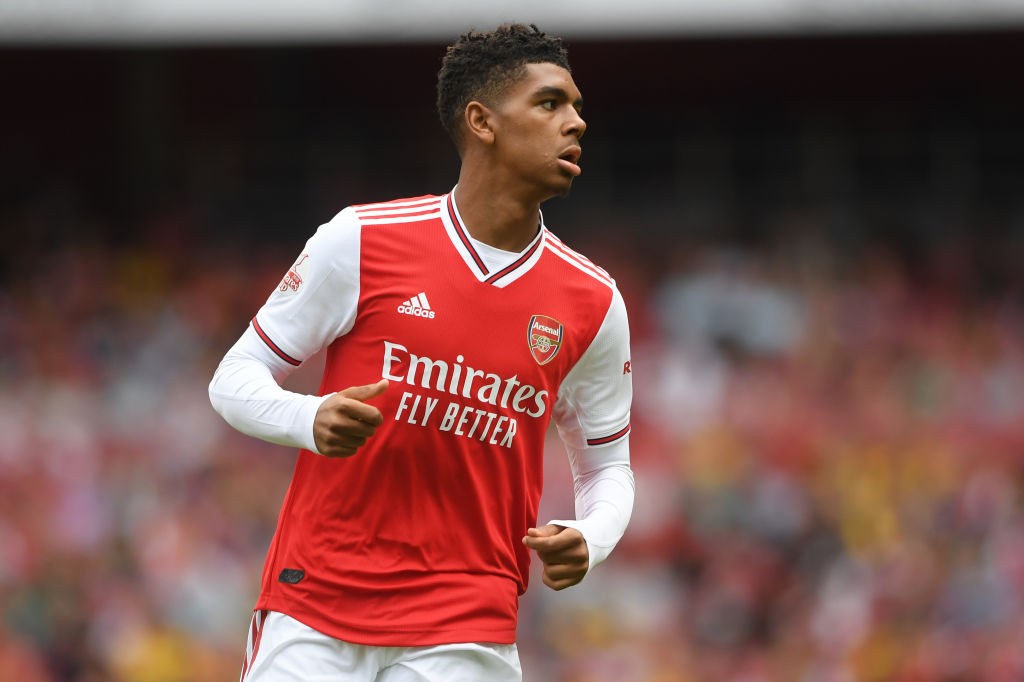 LONDON, ENGLAND - JULY 28: Tyreece John-Jules in action during the Emirates Cup match between Arsenal and Olympique Lyonnais at the Emirates Stadiu...