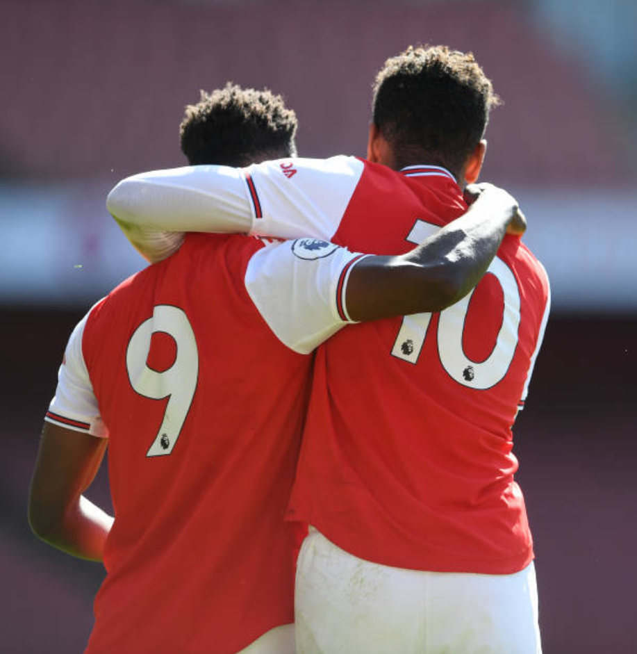 Arsenal youth - Folarin Balogun and Tyreece John-Jules (Photo by David Price/Arsenal FC via Getty Images)